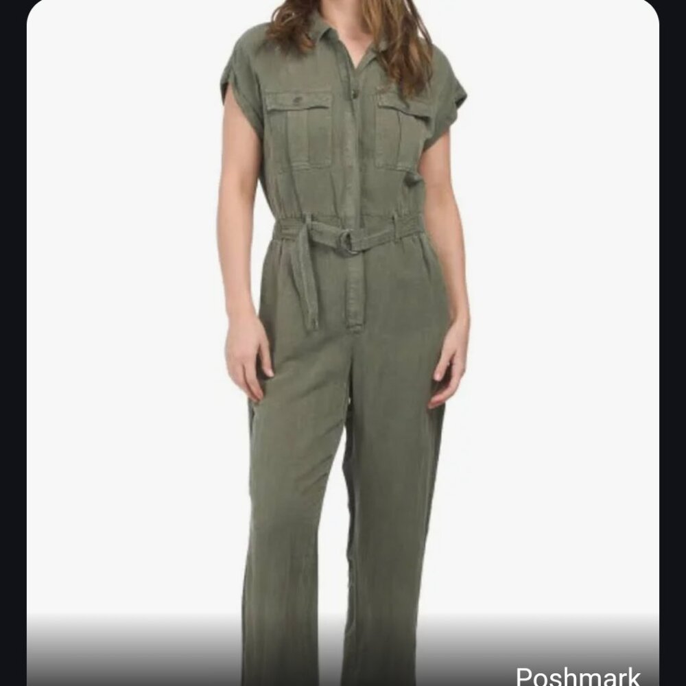 Nicole Miller New York Linen Blend Jumpsuit